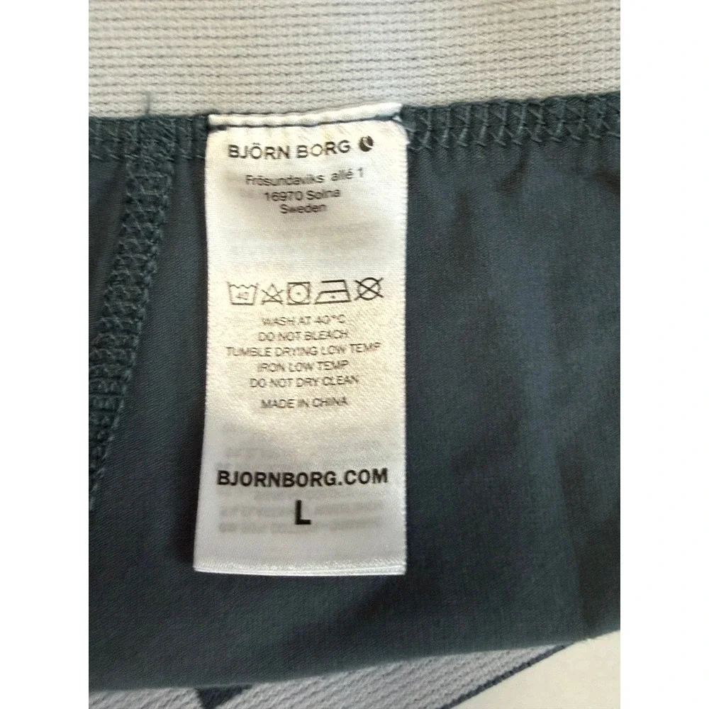Bjorn Borg Mens New Organic Cotton Boxer Briefs Teal Blue  L NWOT